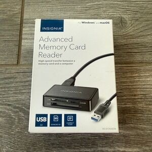 Insignia Advanced Memory Card Reader USB 3.0 SD MicroSD NSDCR30D3K, Not Tested